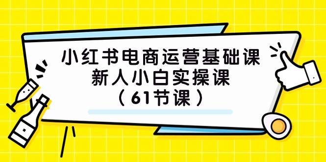 小红书电商运营基础课,新人小白实操课(61节课)