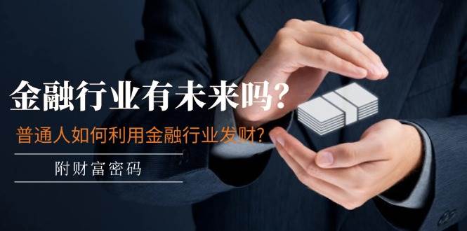 某付费文章:金融行业有未来吗?普通人如何利用金融行业发财?(附财富密码)
