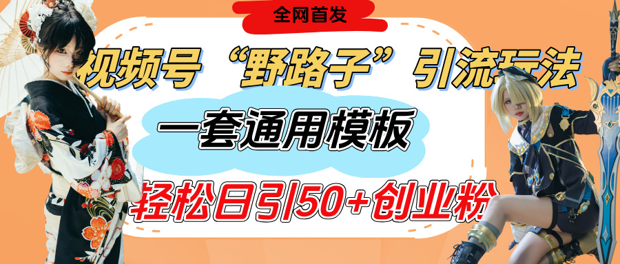 视频号“野路子”玩法,评论区疯狂截流,一套模板单日单号引流50+创业粉