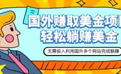 赚美金项目 用好这几个网站 轻松在家完成躺赚美金