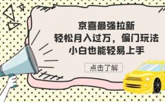 京喜最强拉新,轻松月入过万,偏门玩法,小白也能轻易上手
