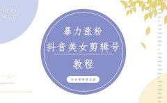 抖音快手暴力涨粉美女混剪视频教程 百分百过原创图片教程 附带违规申诉方法