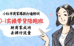 小红书商家爆款打造特训(14期)0-1实操带货陪跑班,助商家成功丢掉付流量