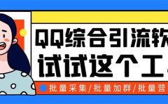 QQ客源大师综合营销助手，最全的QQ引流脚本 支持群成员导出【软件+教程】