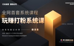 全网首套系统打粉课，日入3000+，手把手各行引流SOP团队实战教程