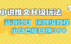 利用AI作图撸小说推文 升级玩法 蓝海项目 保姆级教程 小白也能日赚300