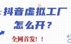 抖音虚拟工厂项目,全新赛道,无需出镜,冷门暴力,30天带货40w+【揭秘】