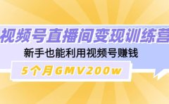 视频号直播间变现训练营