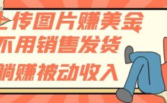 上传图片赚美金,不用销售发货躺赚被动收入