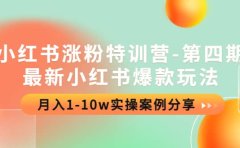 小红书涨粉特训营-第四期:最新小红书爆款玩法,实操案例分享