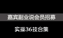 嘉宾副业说实操36技合集，价值1380元