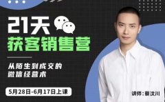 21天获客销售营，从陌生到成交的微信经营术，带你破解微信的获客与变现
