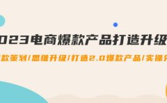 2023电商爆款产品打造升级课：爆款策划/思维升级/打造2.0爆款产品/【推荐】