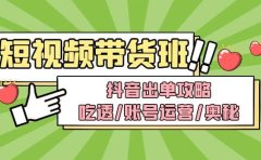 短视频带货内训营:抖音出单攻略,吃透/账号运营/奥秘,轻松带货