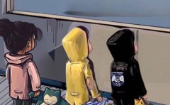 橱窗看车男孩汽车头像制作项目