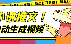最新AI小说推文全自动视频生成软件 无脑操作月入6000+【智能脚本+教程】