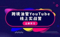 跨境油管YouTube线上营:大量实战一步步教你从理论到实操到赚钱(45节)