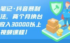 S先生笔记·抖音暴利带货玩法,两个月换台车,月收入30000以上【视频课程】