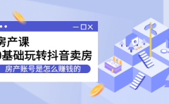 房产课，0基础玩转抖音卖房价值1798元