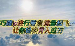 巧蹭ip进行带货,流量起飞,让你轻松月入过万