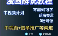 漫画解说保姆级教程，彻底解决版权问题，轻松月入上万