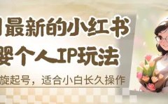 8月最新的小红书母婴个人IP玩法,七天螺旋起号 小白长久操作(附带全部教程)