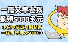 小白零成本复制粘贴项目