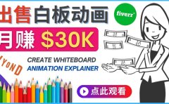 如何用最简单制作白板动画（WhiteBoard Animation）月赚3万美元