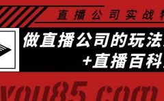 老陈·直播公司实战特训：做直播公司的玩法大全+直播百科全书