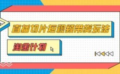 淘金之路第十期实战训练营【直播切片】，小杨哥直播切片短视频带货玩法