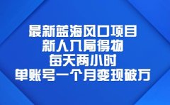 最新蓝海风口项目,新人入局得物,每天两小时,单账号一个月变现破万