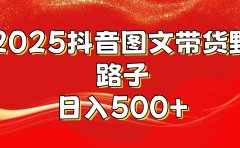 2025抖音图文带货野路子,暴力起号日入500+