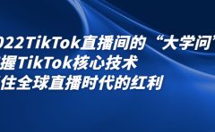 2022TikTok直播间的“大学问”，掌握TikTok核心技术，抓住全球直播时代的红利