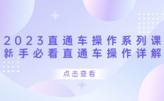 2023直通车操作 系列课,新手必看直通车操作详解