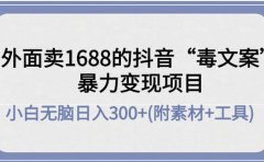 外面卖1688抖音“毒文案”项目
