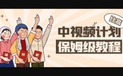 中视频项目，目前靠这个项目养了11人团队【视频课程】