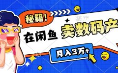 靠在闲鱼卖数码产品日入1000+技巧