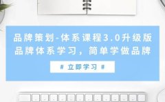 品牌策划-体系课程3.0升级版,品牌体系学习,简单学做品牌(高清无水印)