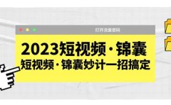 2023短视频·锦囊,短视频·锦囊妙计一招搞定,打开流量密码
