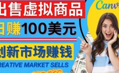 通过Creative Market出售虚拟商品，日赚150美元，无需任何设计基础