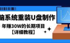 电脑系统重装U盘制作，长期项目【详细教程】
