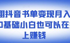 ​罗翔抖音书单变现月入10万，0基础小白也可以在抖音上赚钱