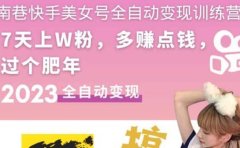 快手美女号全自动变现训练营1.0
