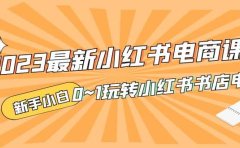 2023最新小红书·电商课,新手小白从0~1玩转小红书书店电商
