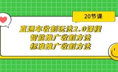 直通车收割玩法2.0课程:智能推广收割方法+标准推广收割方法(20节课)