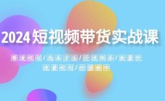 2024短视频带货实战课：赛道规划·选品方法·投流测品·放量玩法·流量规划