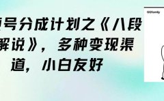 视频号分成计划之《八段锦解说》,多种变现渠道,小白友好(教程+素材)