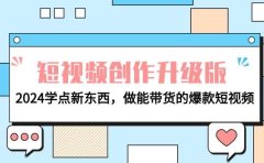 电商人必看-短视频创作升级版：2024学点新东西，做能带货的爆款短视频