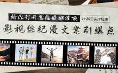 影视综纪漫文案引爆点，给你打开思维醍醐灌顶+255种开头详解课（26节）