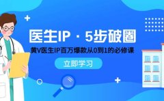 医生IP·5步破圈:黄V医生IP百万爆款从0到1的必修课 学习内容运营的底层逻辑